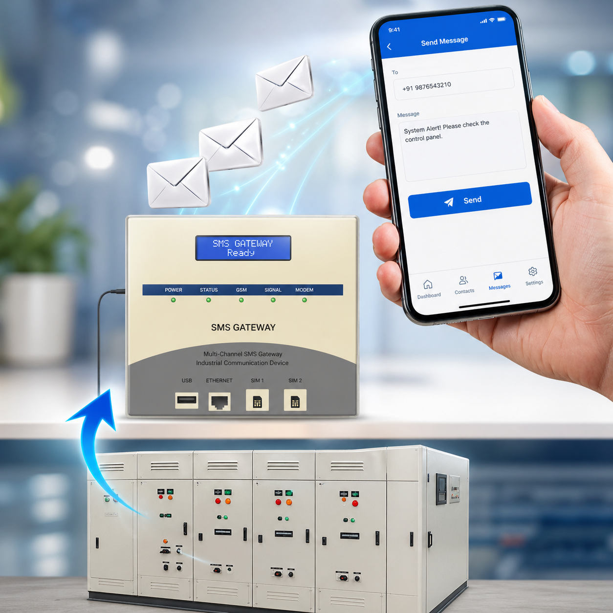 Spaceage GSM Electric Panel Monitoring System